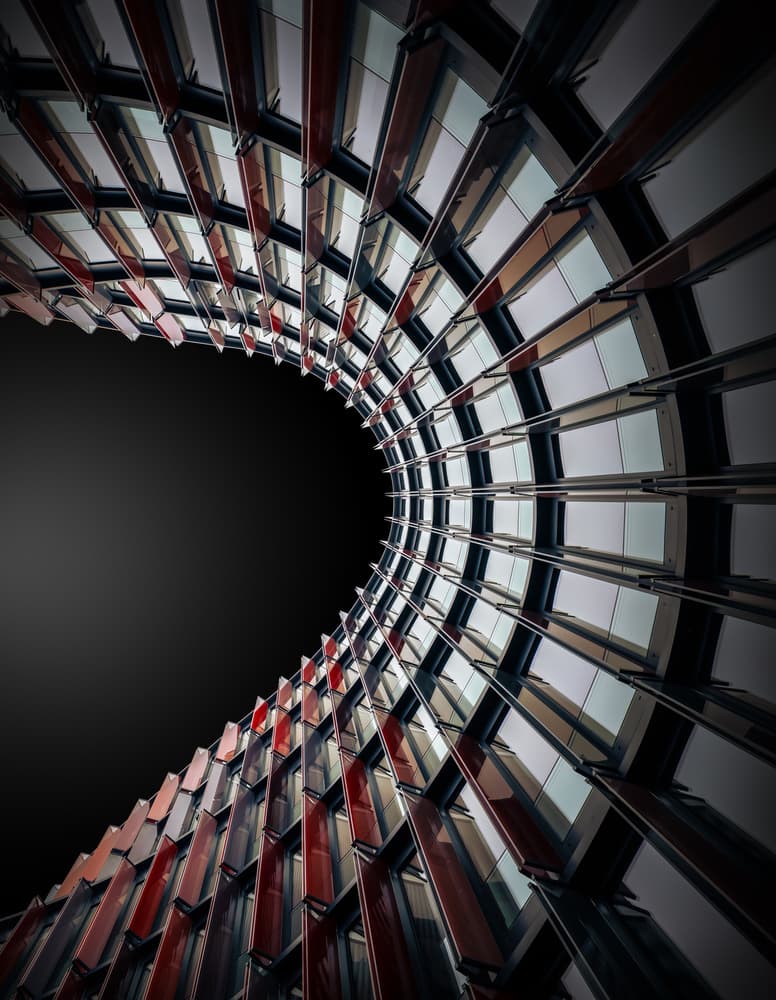 Curved Modern Architecture by Jörg Vollrath — canvas wall art