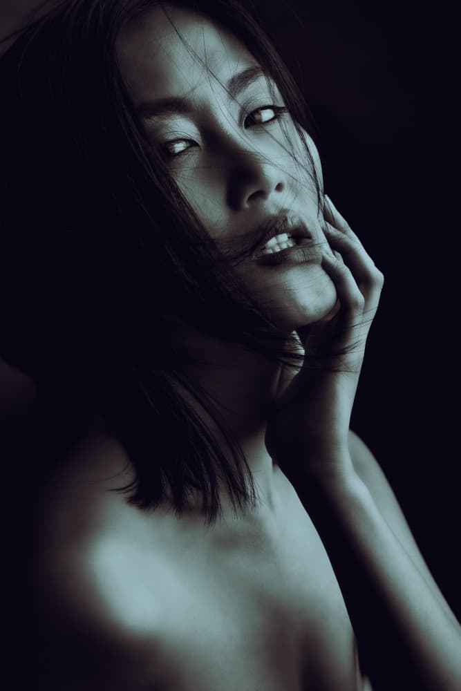Intense Woman's Gaze by Hardik Pandya — canvas wall art
