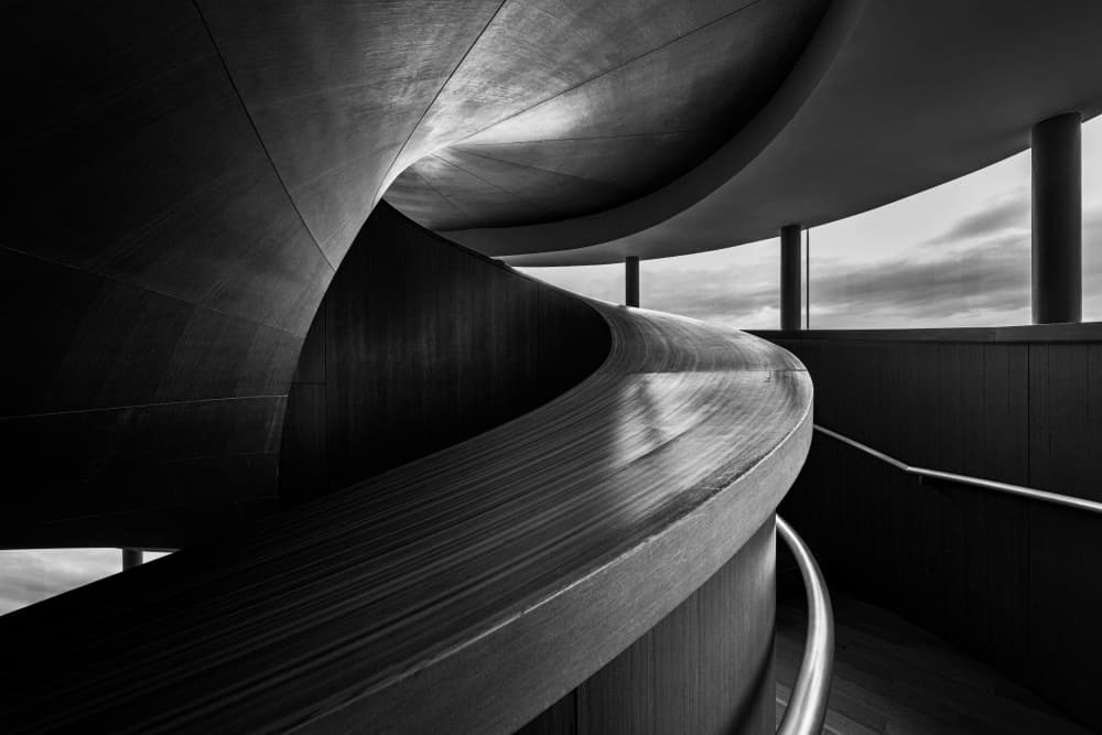 Elegant Architectural Curves by Steven Zhou — canvas wall art