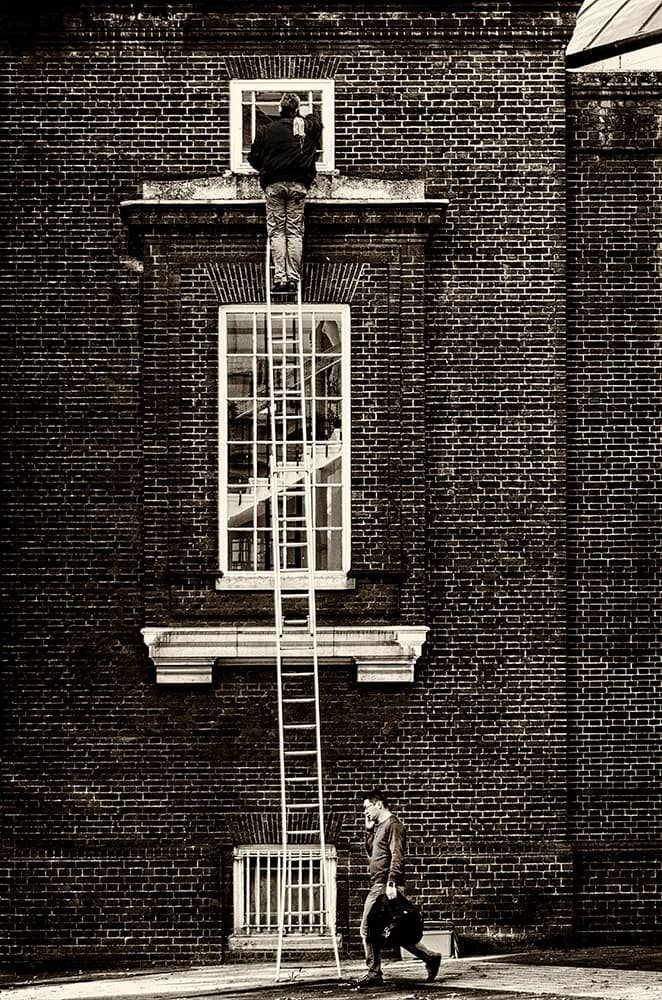Urban Ladder Work by George Digalakis — canvas wall art
