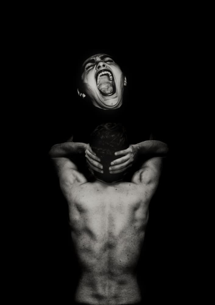 Primal Scream Anguish by Babak Haghi — canvas wall art