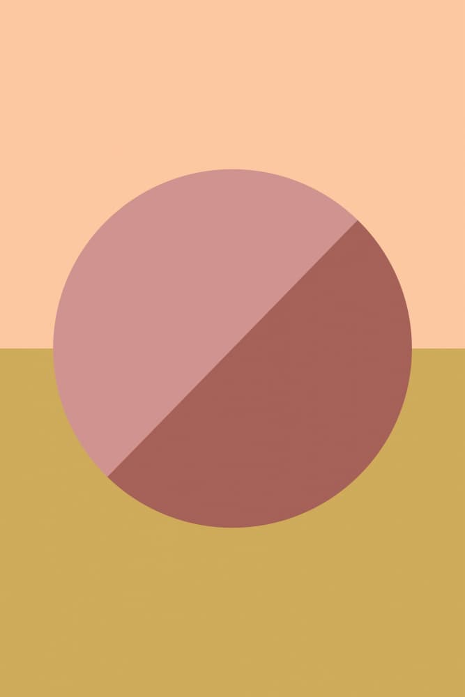 Warm Abstract Circle by Pictufy Studio — canvas wall art