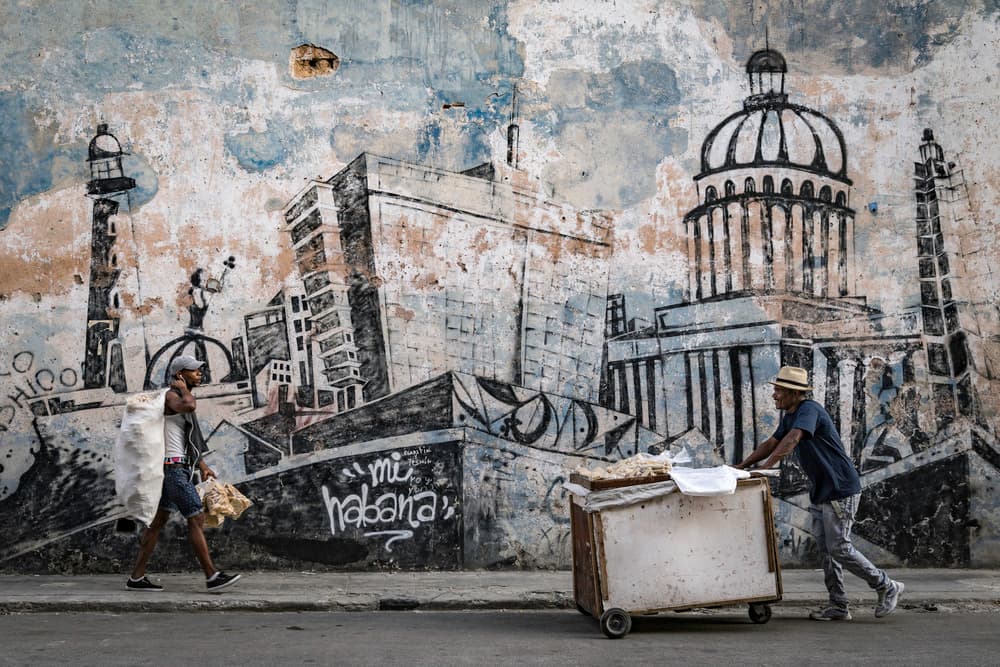 Havana Street Mural by Andy Bauer — canvas wall art