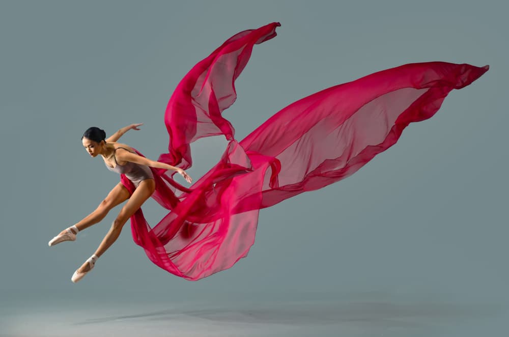 Magenta Ballet Flow by Rawisyah Aditya — canvas wall art
