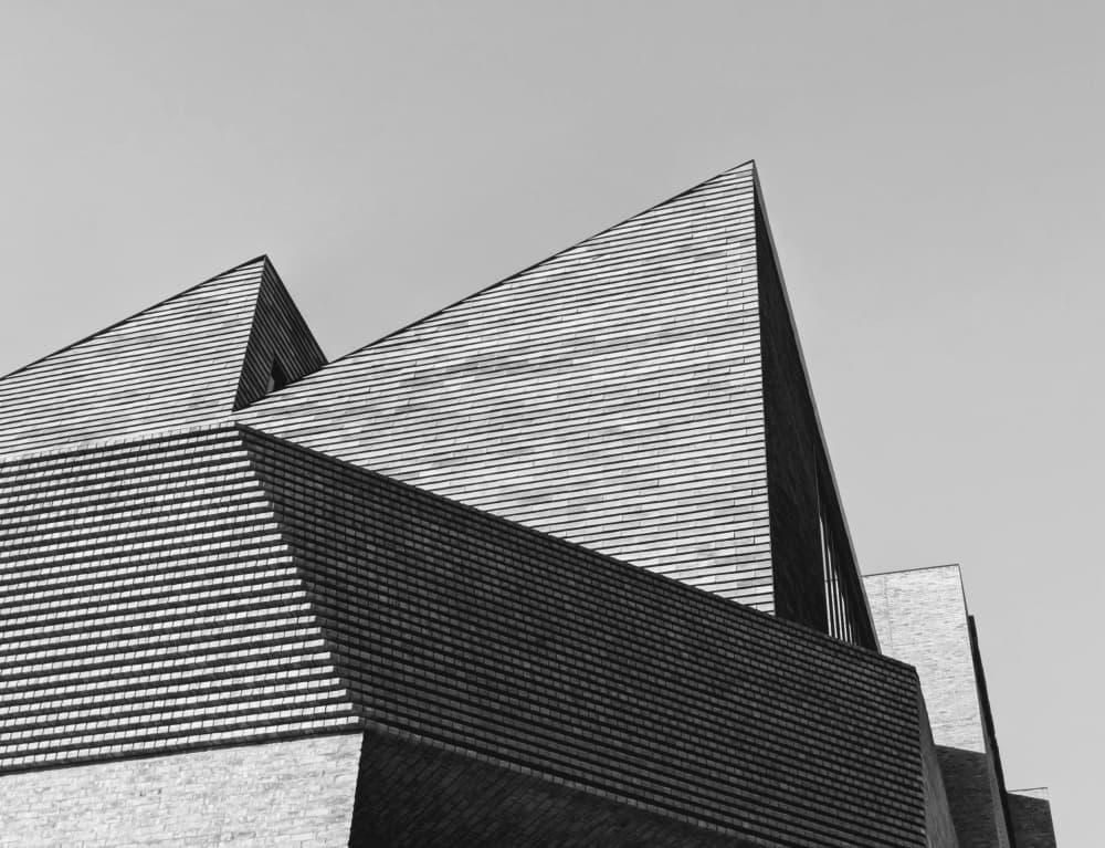 Striking Geometric Architecture by Elizabeth Allen — canvas wall art