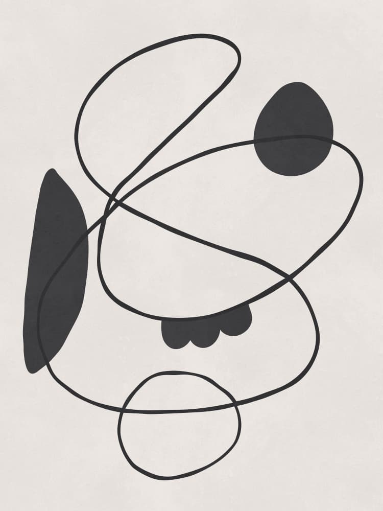 Organic Flow Abstract by Vitor Costa — canvas wall art