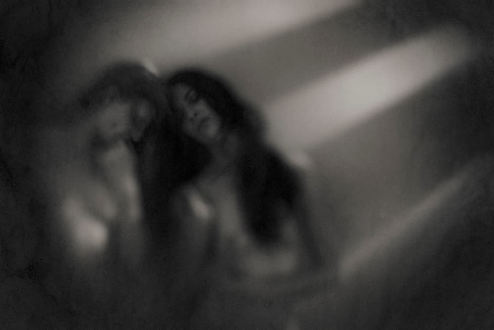 Sensual Dreamy Embrace by Mel Brackstone — canvas wall art