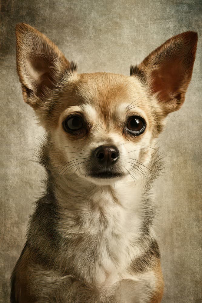 Cute Chihuahua Dog by Rafal Kulik — canvas wall art