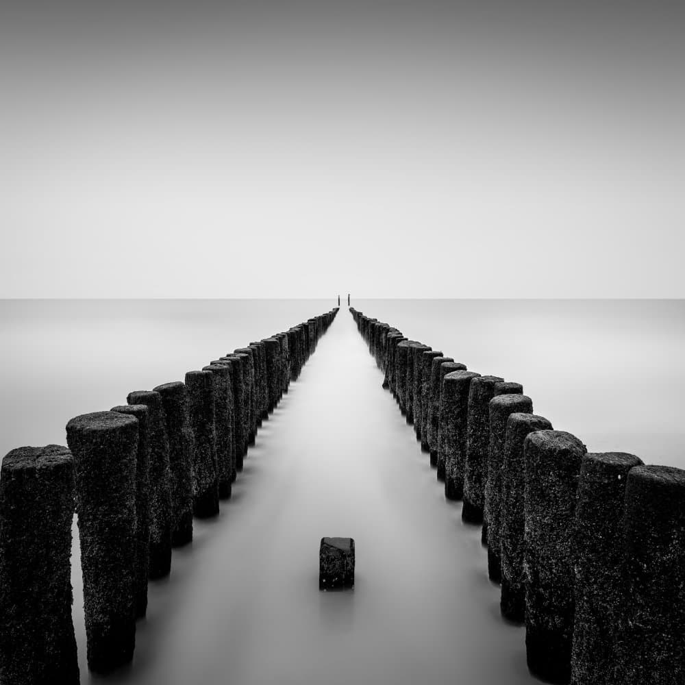 Serene Ocean Pier by Christophe Staelens — canvas wall art