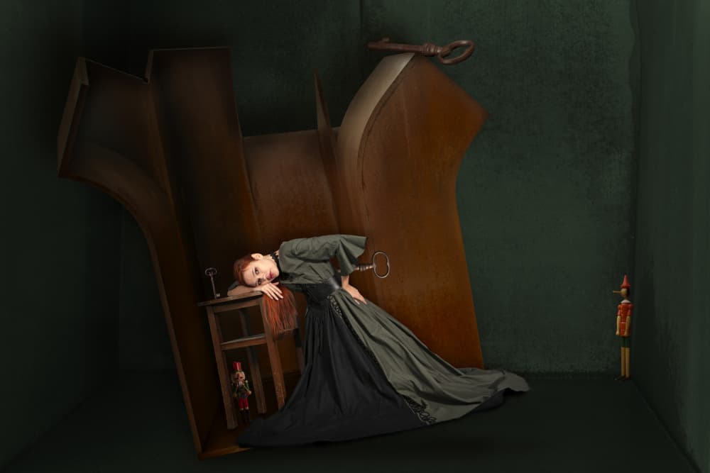 Winding Key Doll by Christine von Diepenbroek — canvas wall art