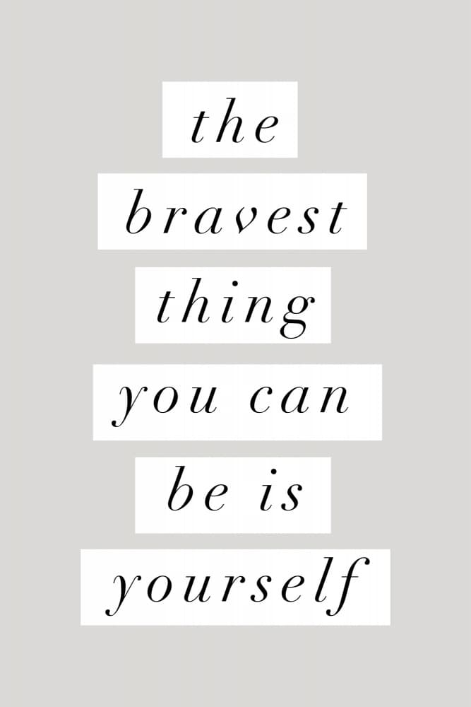 Authentic Self Quote by Brett Wilson — canvas wall art
