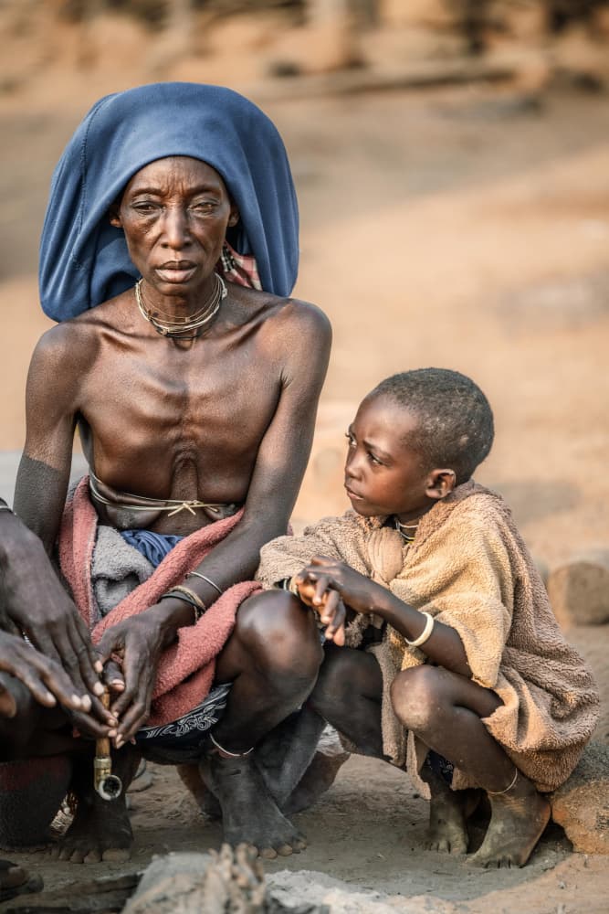 African Mother Child Portrait by Trevor Cole — canvas wall art