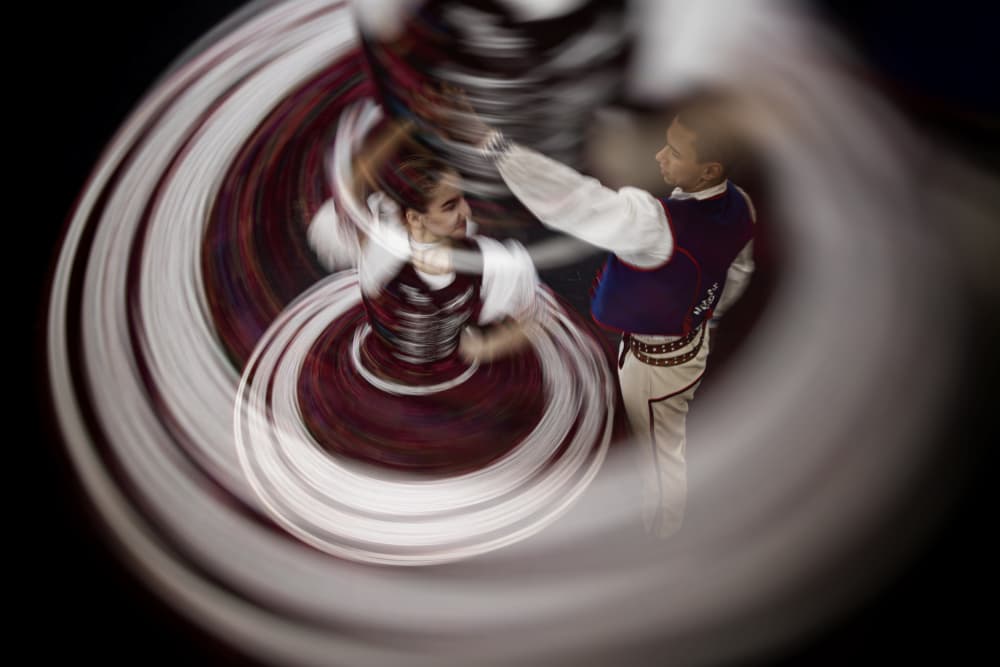 Cultural Dance Whirl by Dusan Ignac — canvas wall art