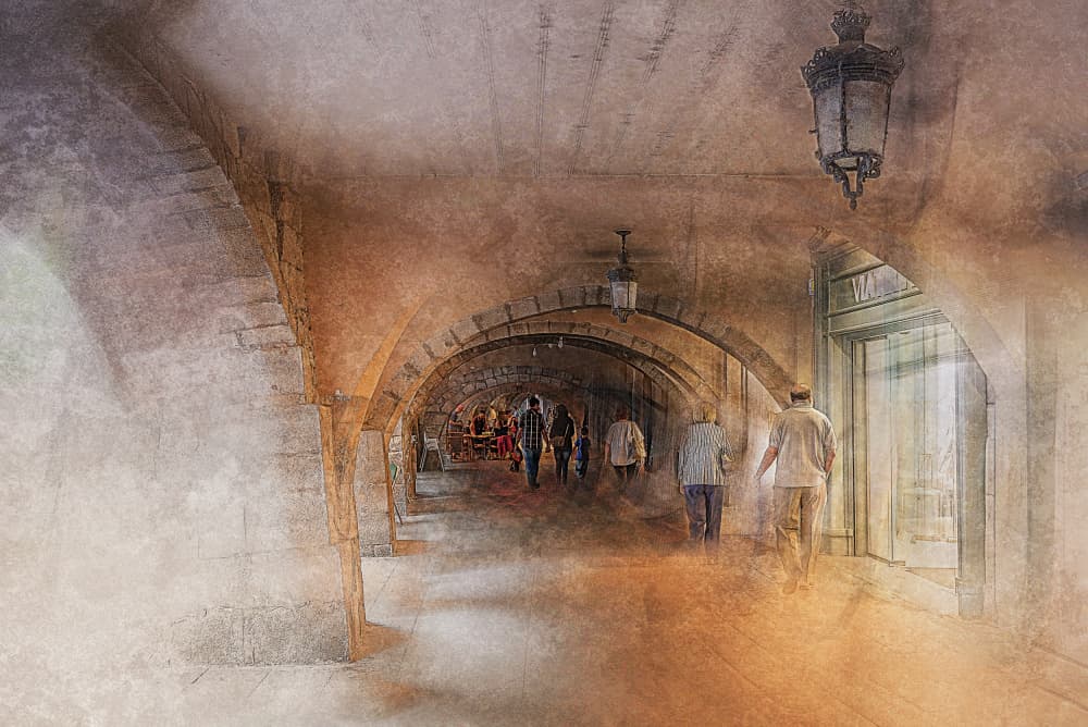 Dreamy Arched Passage by Jan van der Linden — canvas wall art