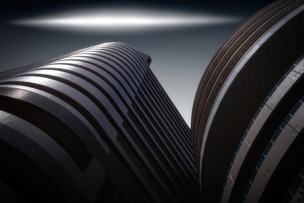 Dramatic Urban Curves by Amatou T — canvas wall art