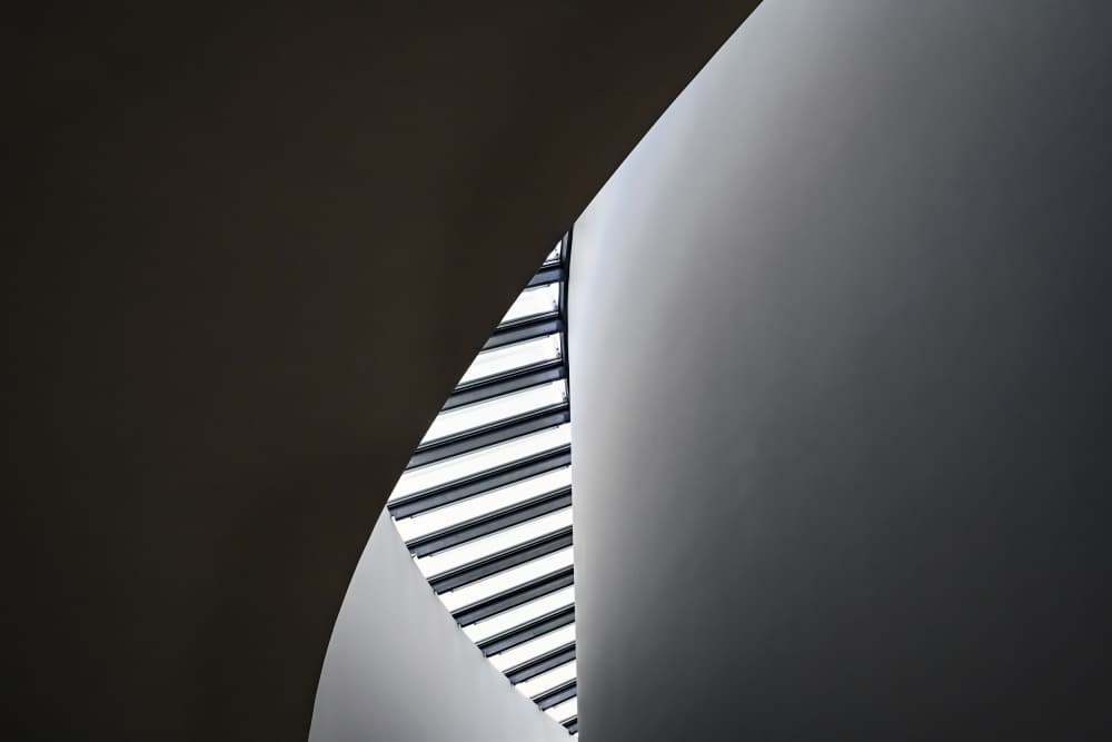 Abstract Architectural Curves by Linda Wride — canvas wall art