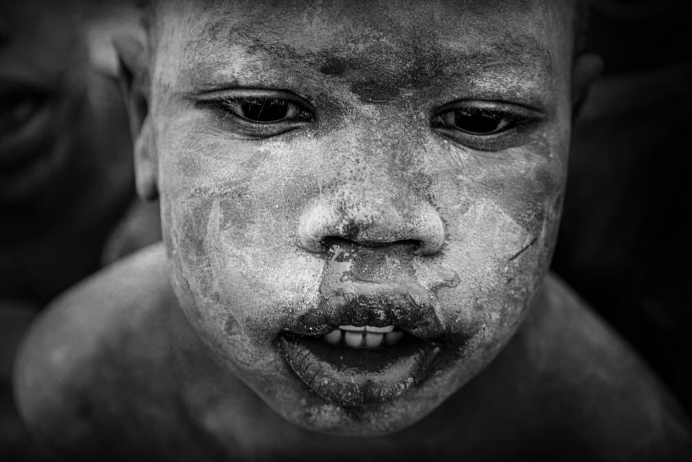 Pensive Child Gaze by Svetlin Yosifov — canvas wall art