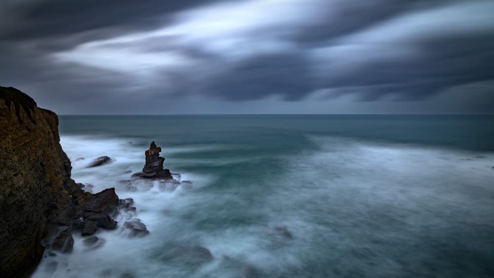 Dramatic Sea Stack by Gonçalo Capitão — canvas wall art