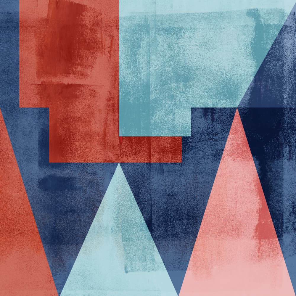 Color Block Geometry by Dina Dankers — canvas wall art