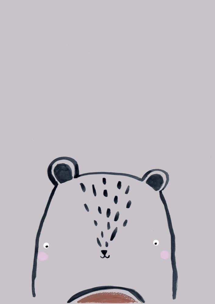 Cute Little Bear by Laura Pantony — canvas wall art