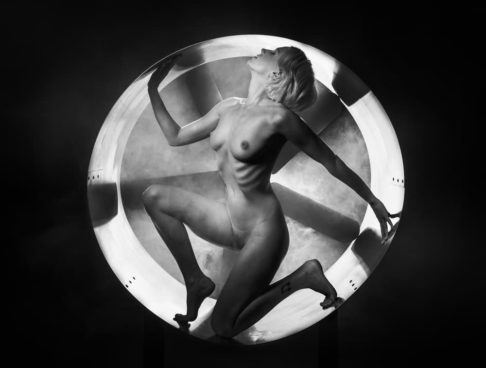 Music in the Fan by Luc Stalmans — canvas wall art