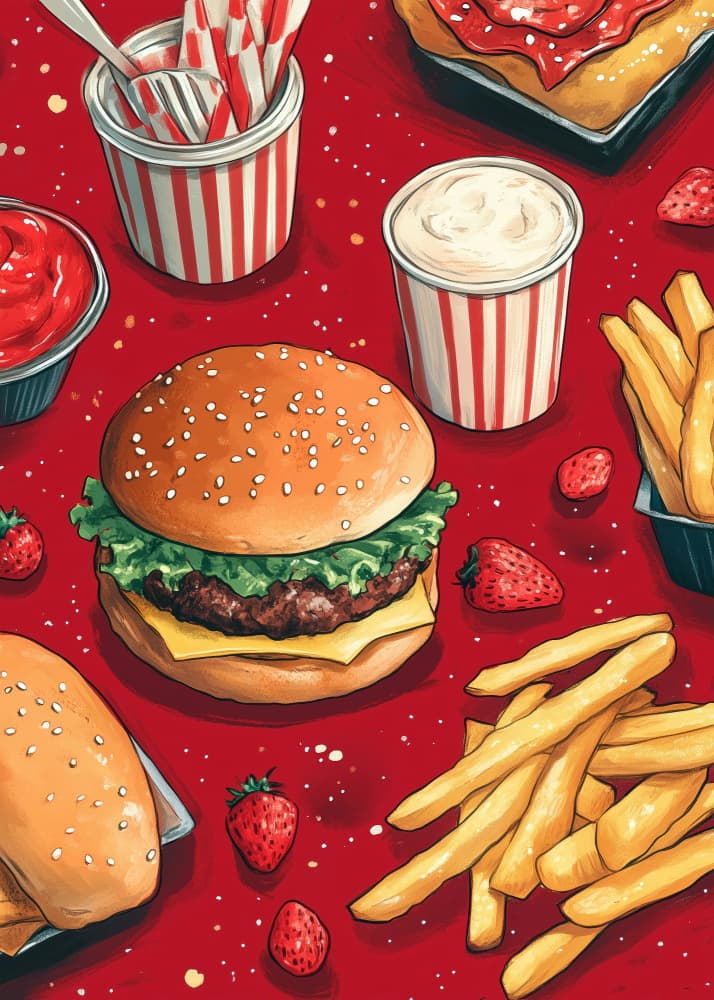 Classic American Diner by Justyna Jaszke — canvas wall art