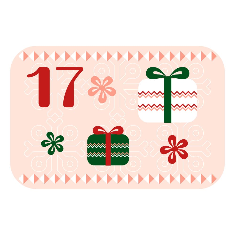 Festive Advent Seventeen by Marika Barsrsind β canvas wall art