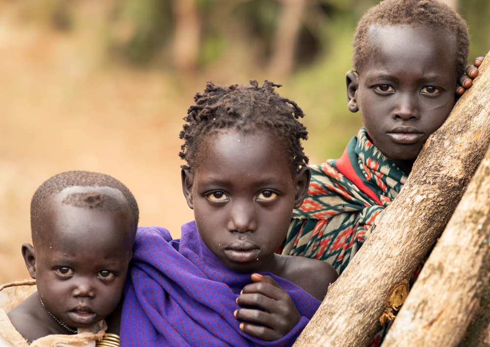 Young African Faces by Hamza Qarooni — canvas wall art
