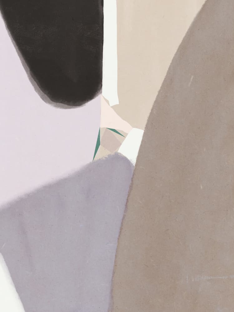 Soft Abstract Shapes by Little Dean — canvas wall art