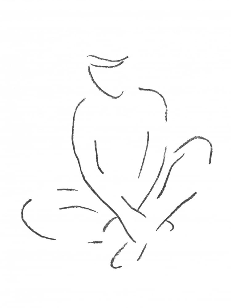 Seated Contemplation by Natalie Bruns — canvas wall art