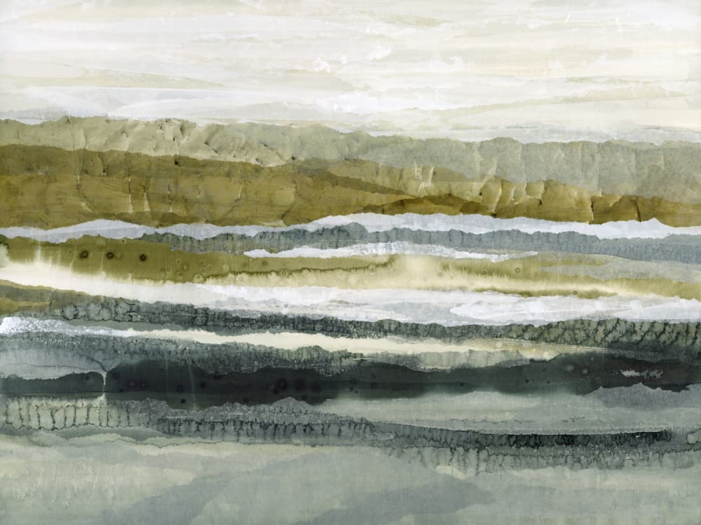 Muted Layered Landscape by Lara Eckerman — canvas wall art