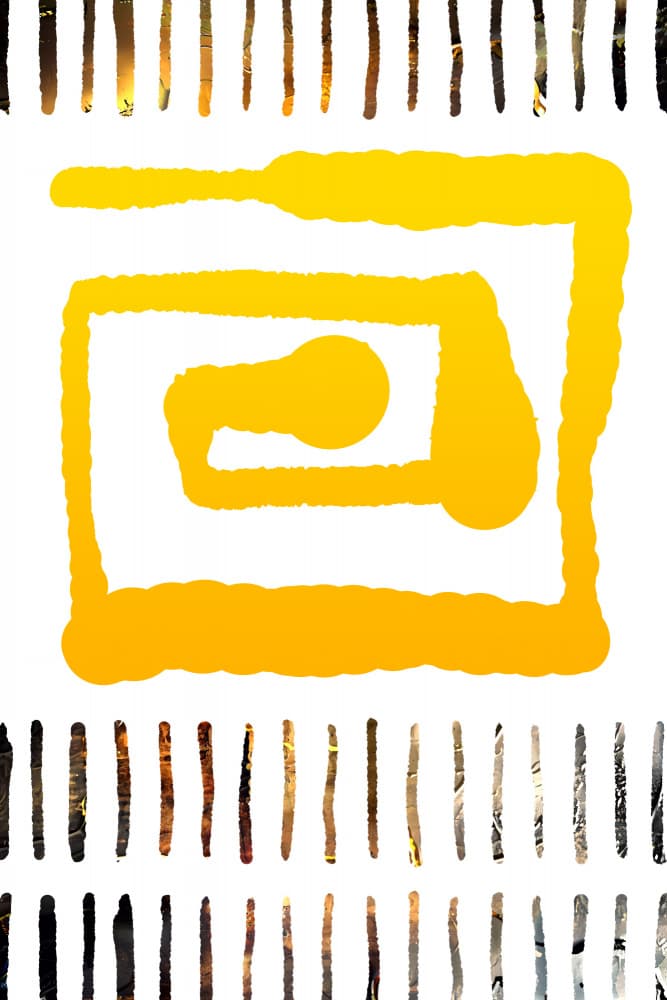 Golden Tribal Maze by Rafal Kulik — canvas wall art
