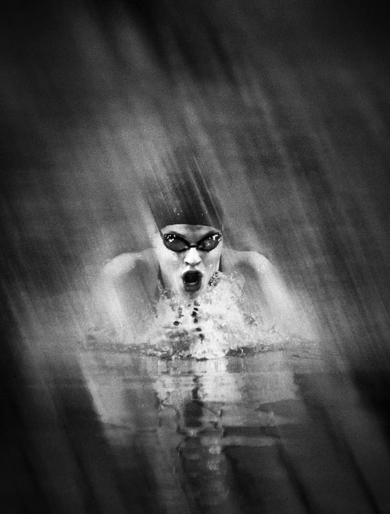 Intense Swimming Motion by Greetje van Son — canvas wall art