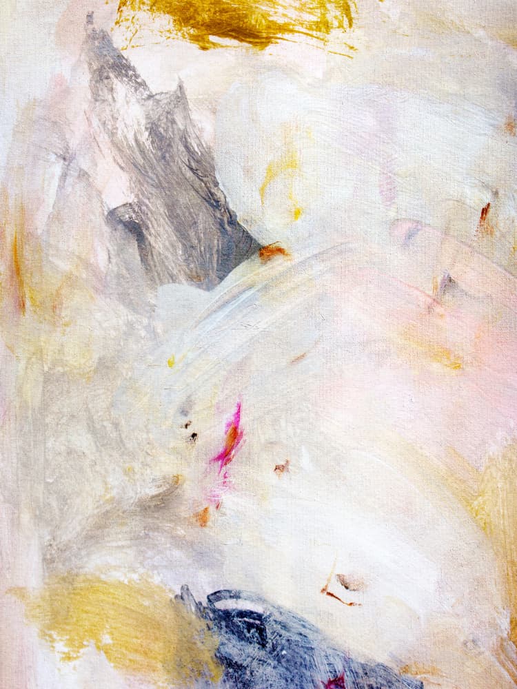Golden Abstract Peak by Gemma Bardot — canvas wall art