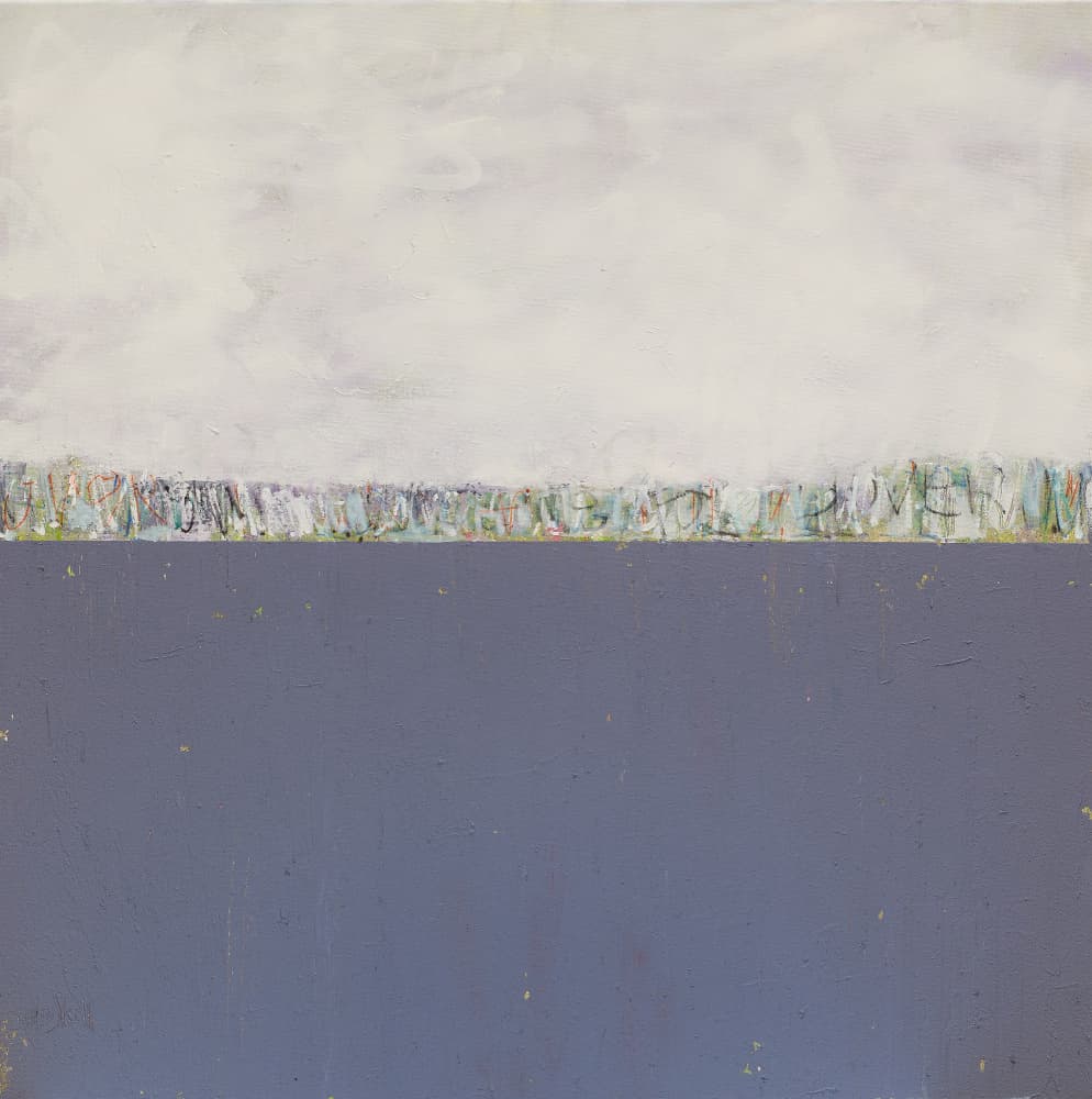 Abstract Blue Horizon by Wayne Sleeth — canvas wall art