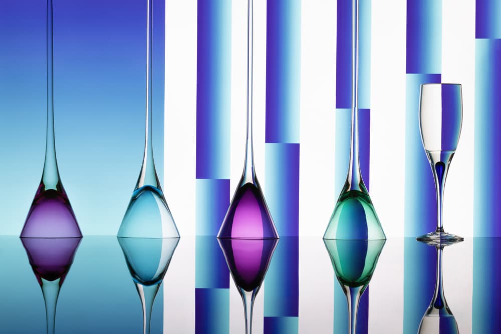 Vibrant Glass Still Life by Renee Doyle — canvas wall art