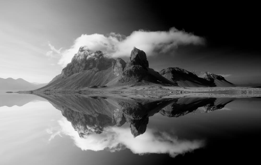 Dramatic Mountain Reflection by Erik Engström — canvas wall art