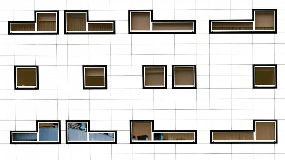 Modern Window Grid by Jorge Pimenta — canvas wall art