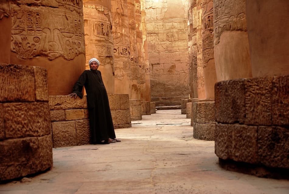 Ancient Temple Man by Nicoleta Gabor — canvas wall art