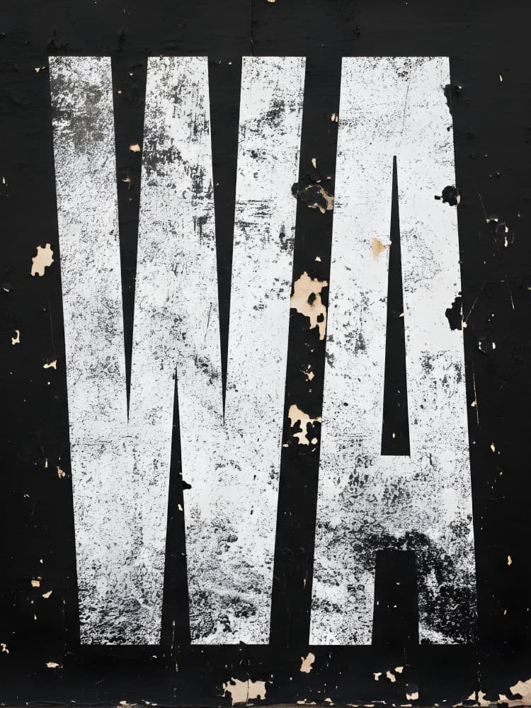 Distressed Letter Graphic by HUGO — canvas wall art