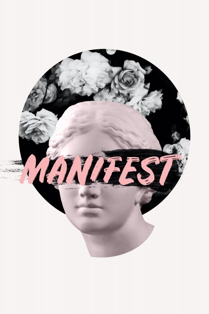 Pink Bust Manifest by Talitha McQueen — canvas wall art
