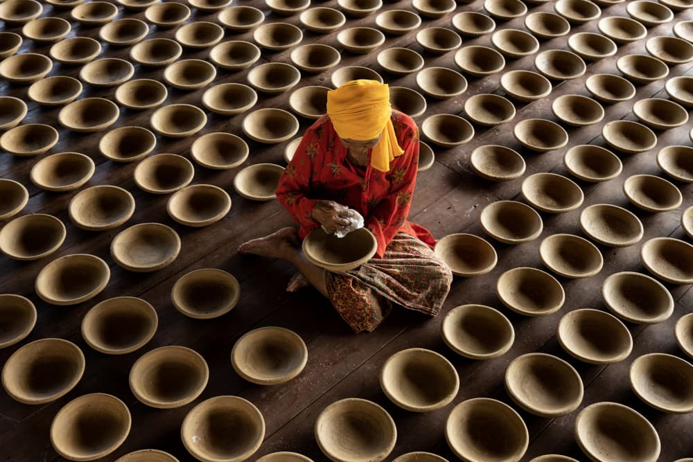 Artisan Pottery Workshop by Muljati Hidajat — canvas wall art