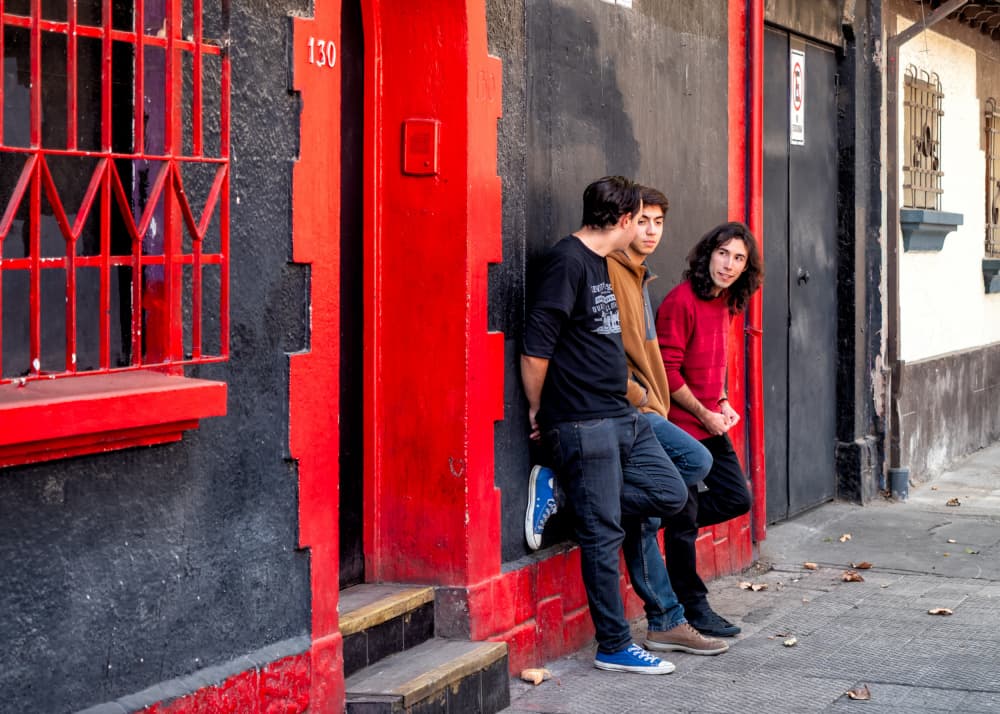 Urban Youth Red Wall by Michel Groleau — canvas wall art