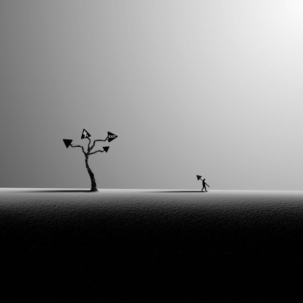 Man's Path Choice by Hadi Malijani (Malenjani) — canvas wall art