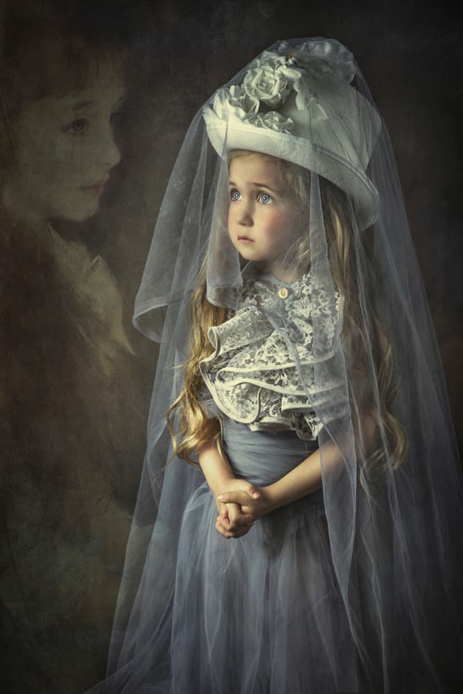 Veiled Child Dream by Carola Kayen-Mouthaan — canvas wall art