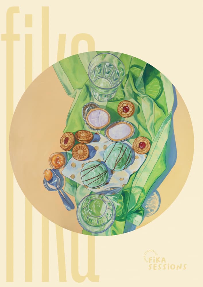 Sweet Green Cookies by Anna Zdanowicz — canvas wall art