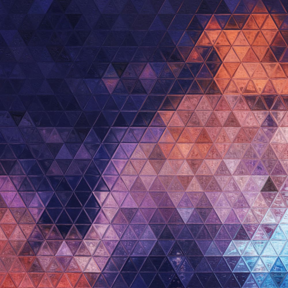Faceted Color Spectrum by Justyna Jaszke — canvas wall art