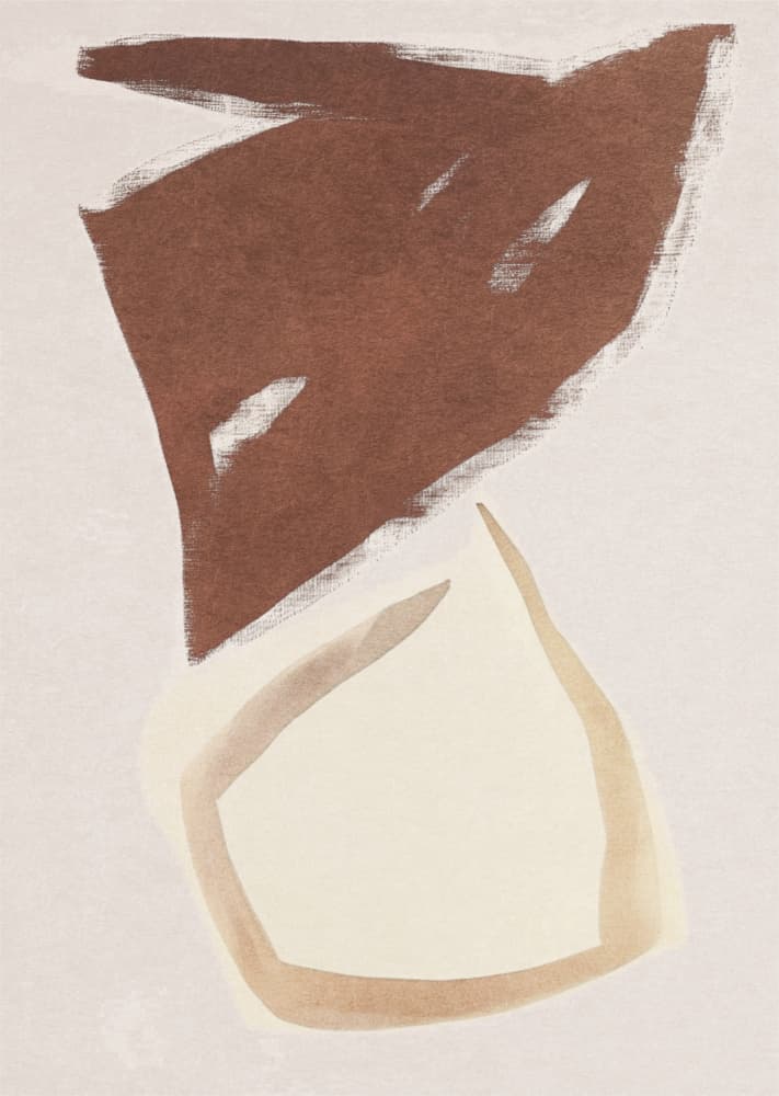 Earthy Abstract Forms by Alma — canvas wall art