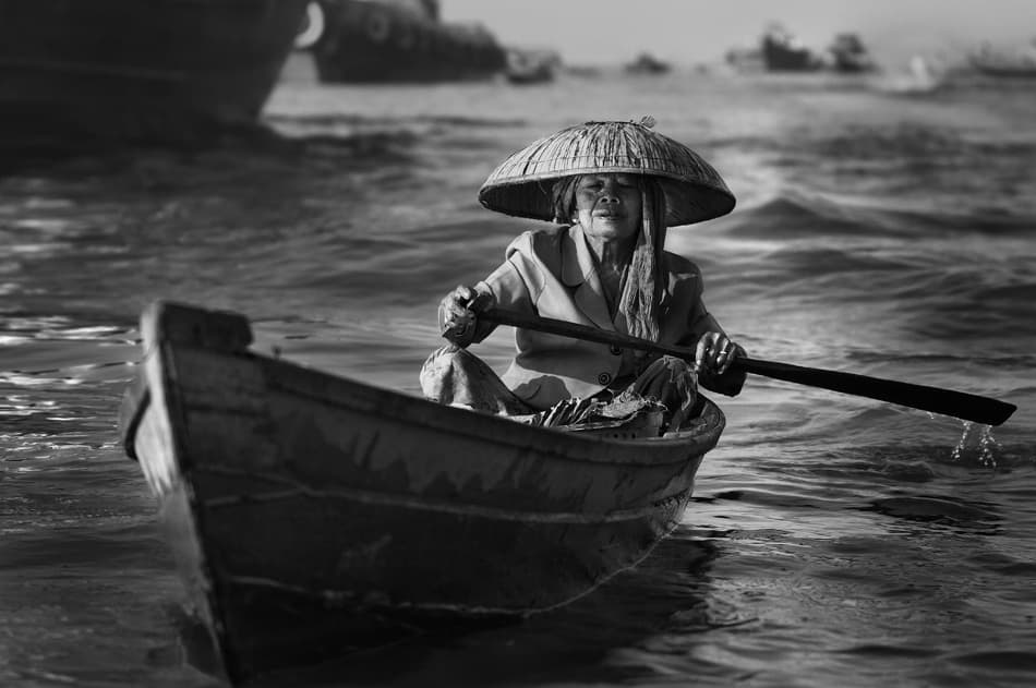 Traditional Boat Journey by Sebastian Kisworo — canvas wall art