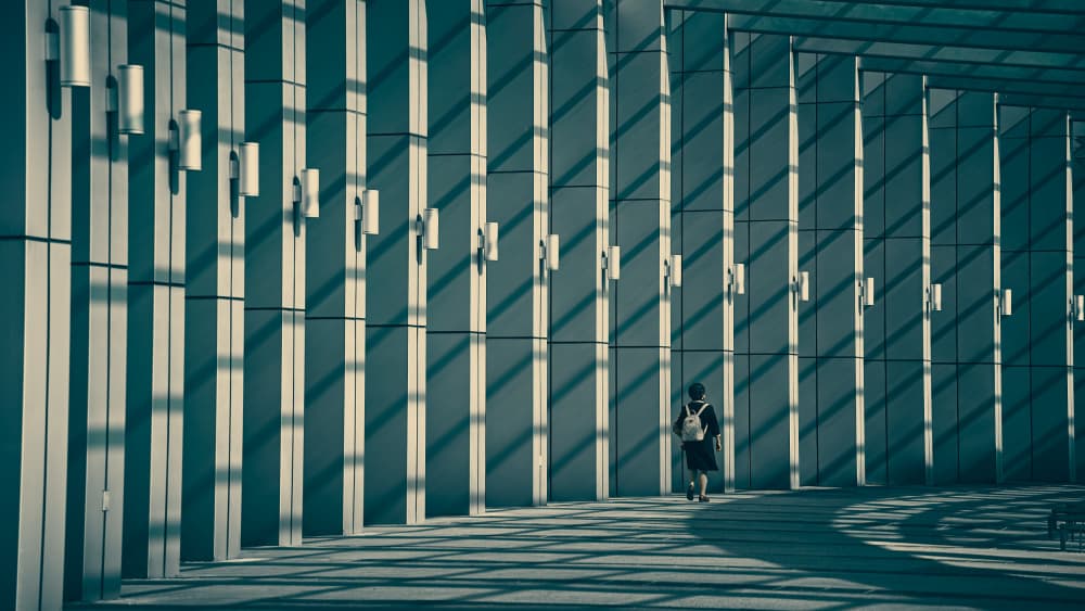 Pedestrians at the station by MingLun Tsai (蔡明倫) — canvas wall art